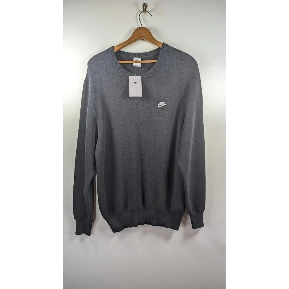 Nike Men's‎ Crewneck Sweater Size Large FQ2912 Preppy Golf Gorpcore Heavy NEW